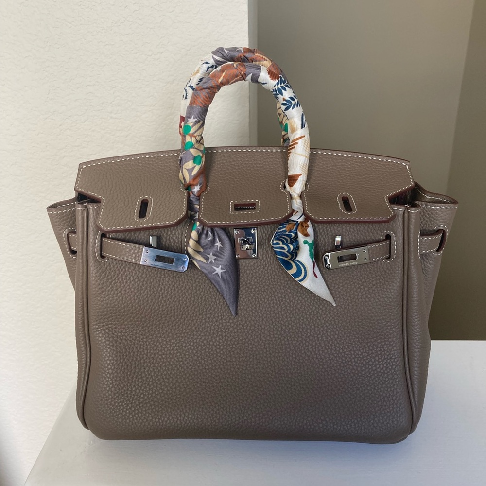 Gray Silver Togo Bag 25cm